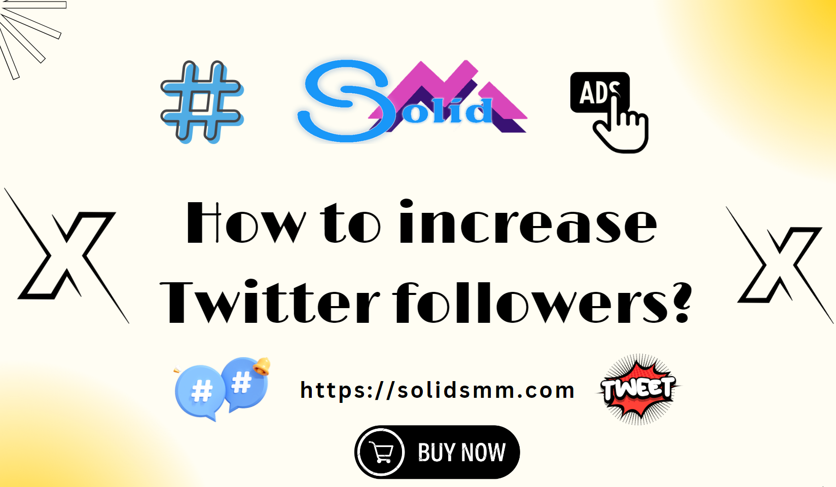 How to increase Twitter followers - Buy Twitter followers