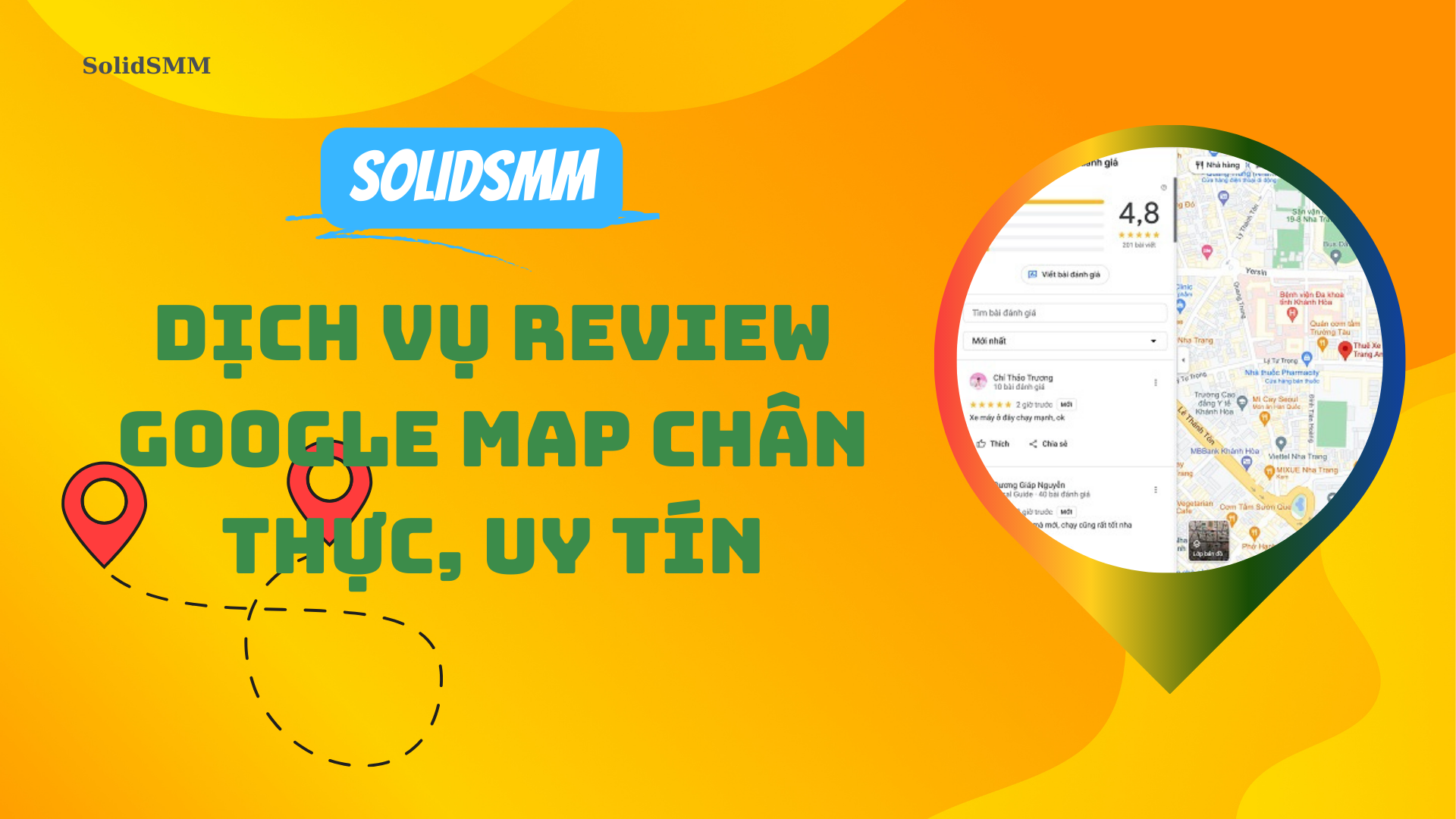 SolidSMM - đơn vị cung cấp dịch vụ review Google Map uy tín, chất lượng nhất hiện nay