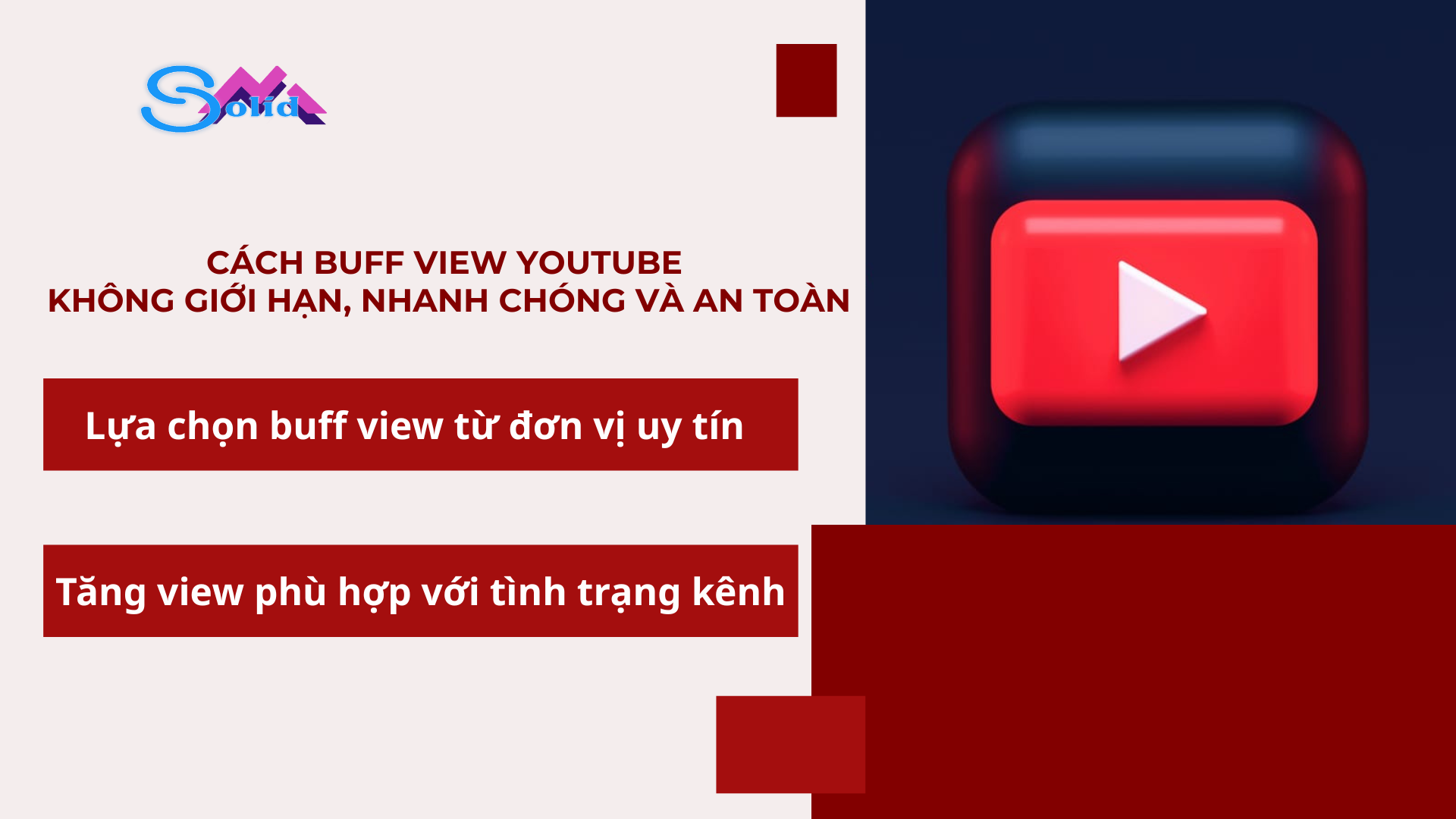 Buff view YouTube hiệu quả cần lựa chọn đúng cách